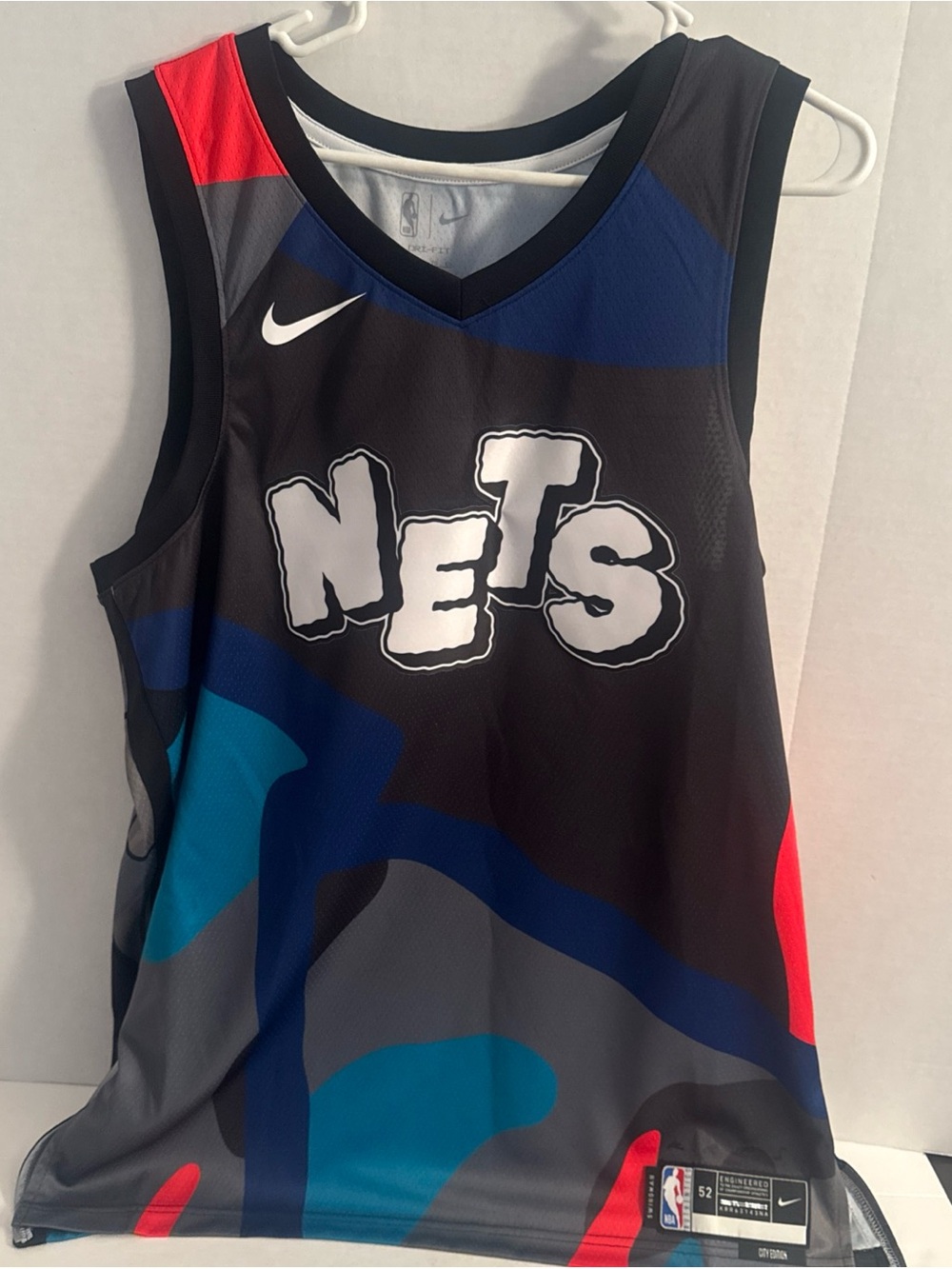 Brooklyn Nets City Edition NBA Jersey Nike Size XL 52 Basketball DX8524-010 NWT